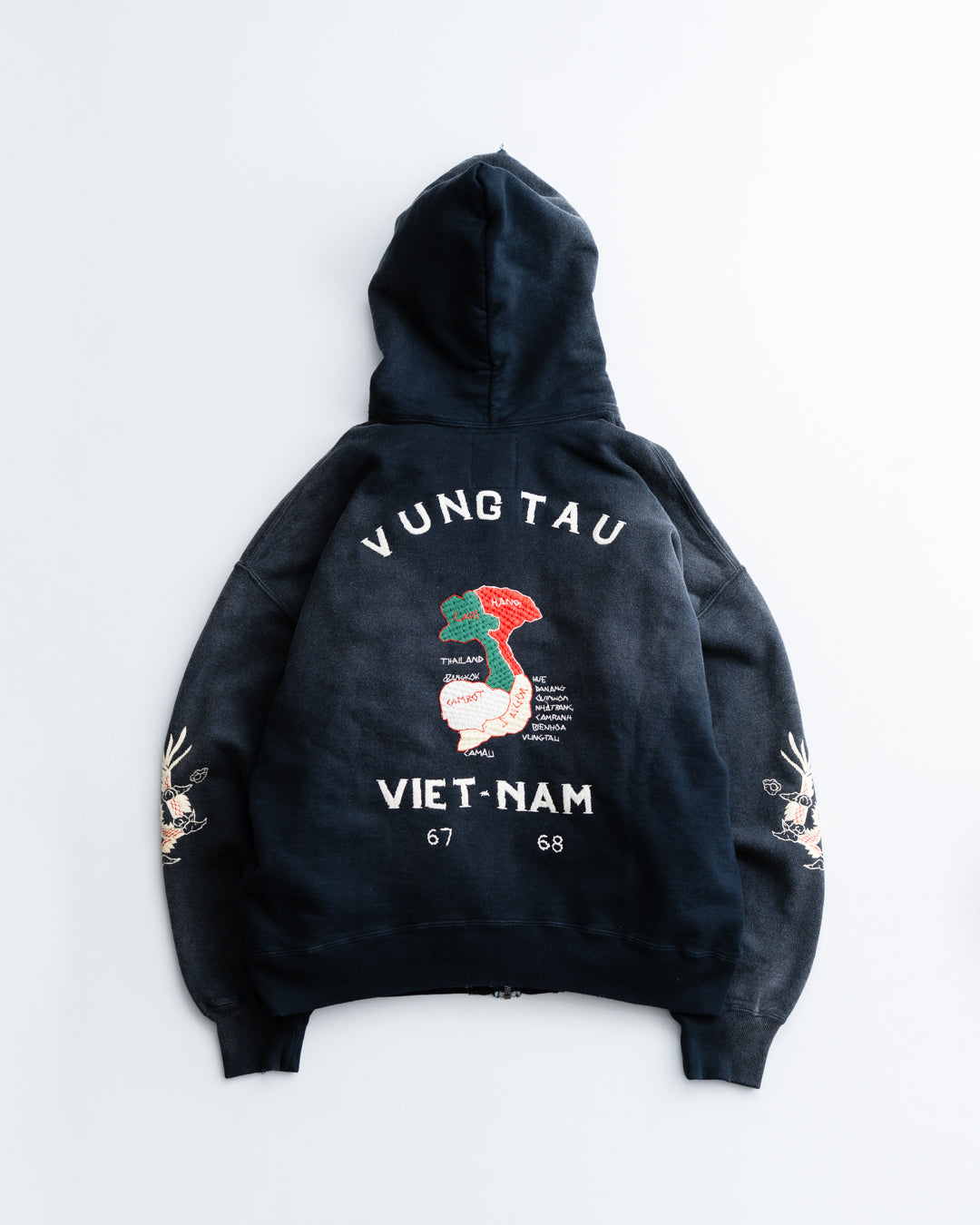 [LAST 1] BOWWOW VIETNAM ZIP HOODIE AGED