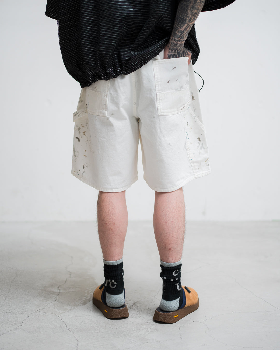 BOWWOW PAINTER'S SPLATTER SHORTS