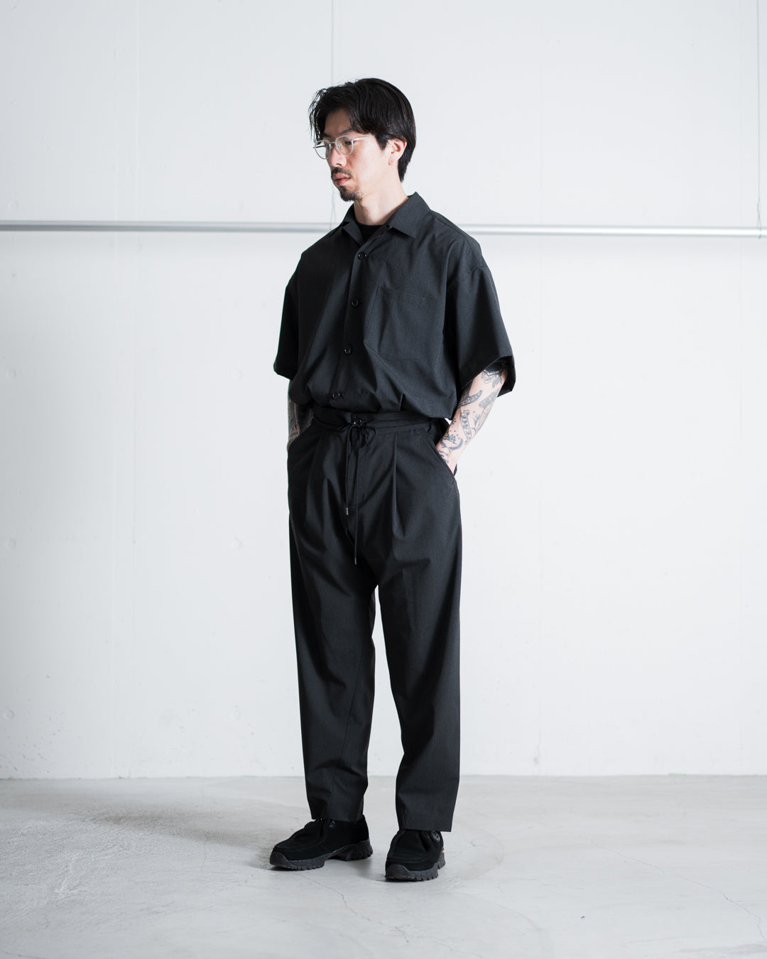 is-ness OPEN COLLAR BOX SHIRTS