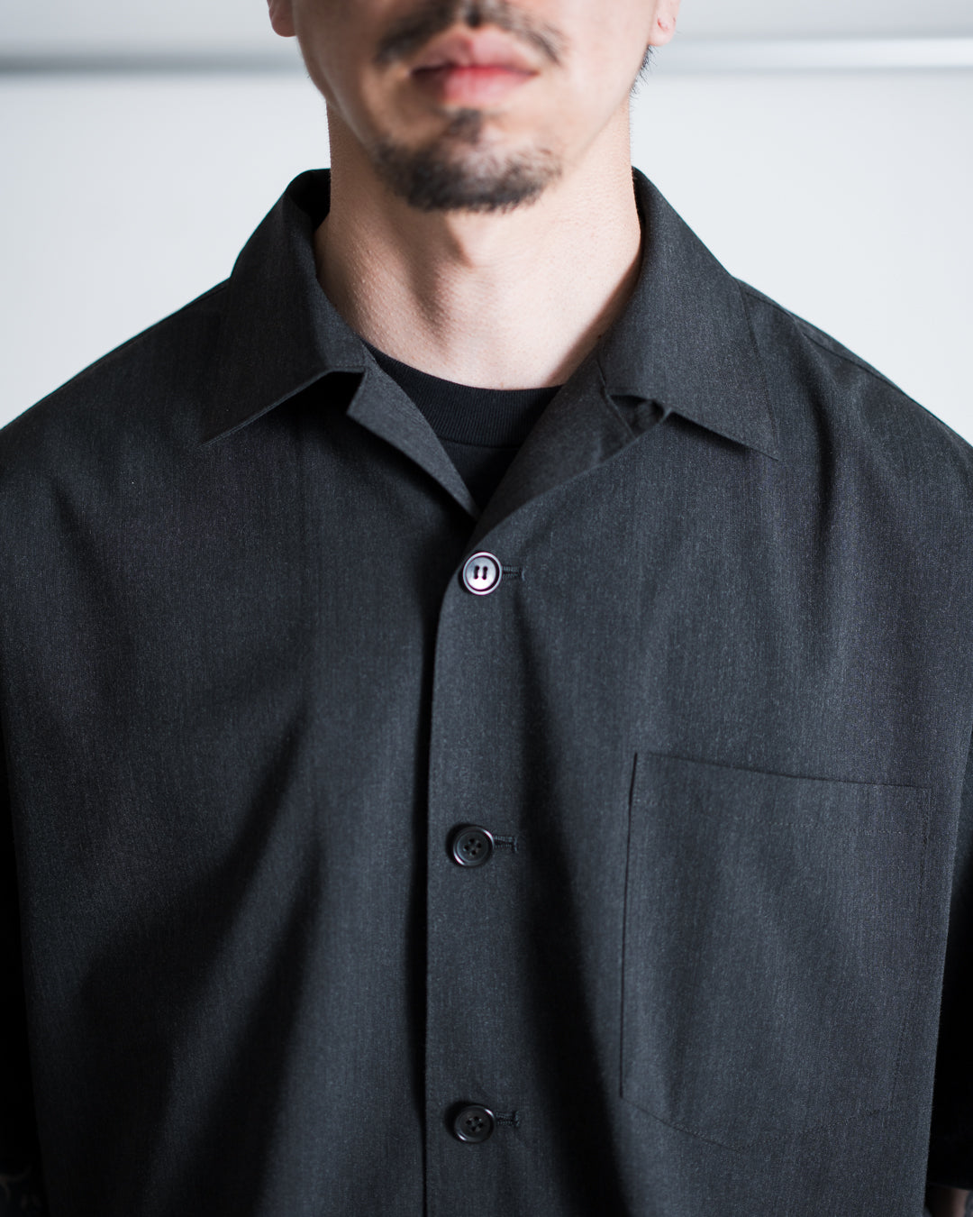 is-ness OPEN COLLAR BOX SHIRTS