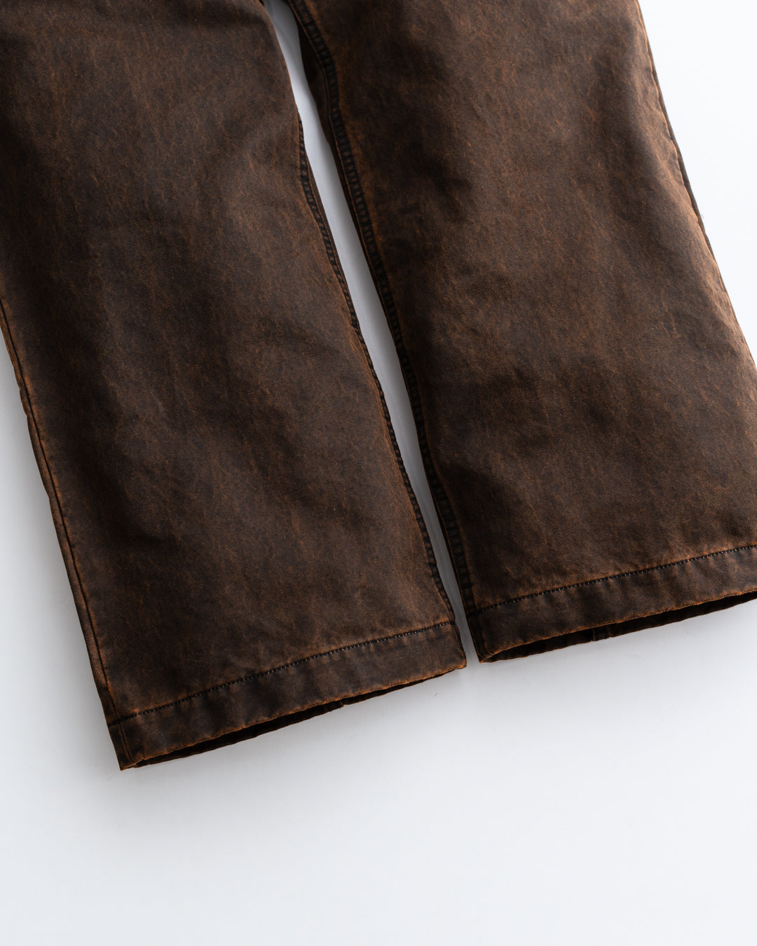 [LAST 1] Name. WAX COATING STRAIGHT TROUSERS : DELTA SHAPE