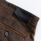 [LAST 1] Name. WAX COATING STRAIGHT TROUSERS : DELTA SHAPE