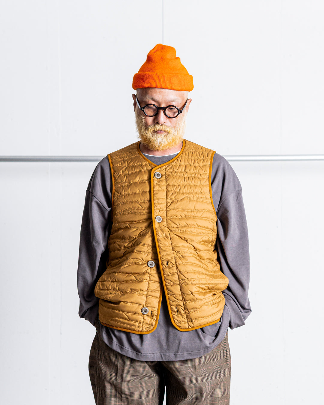 【limited】HUNTING WORLD CRAFTED BY DESCENTE.LAB ATY STRETCH WOVEN QUILTED SHORT LINER COAT