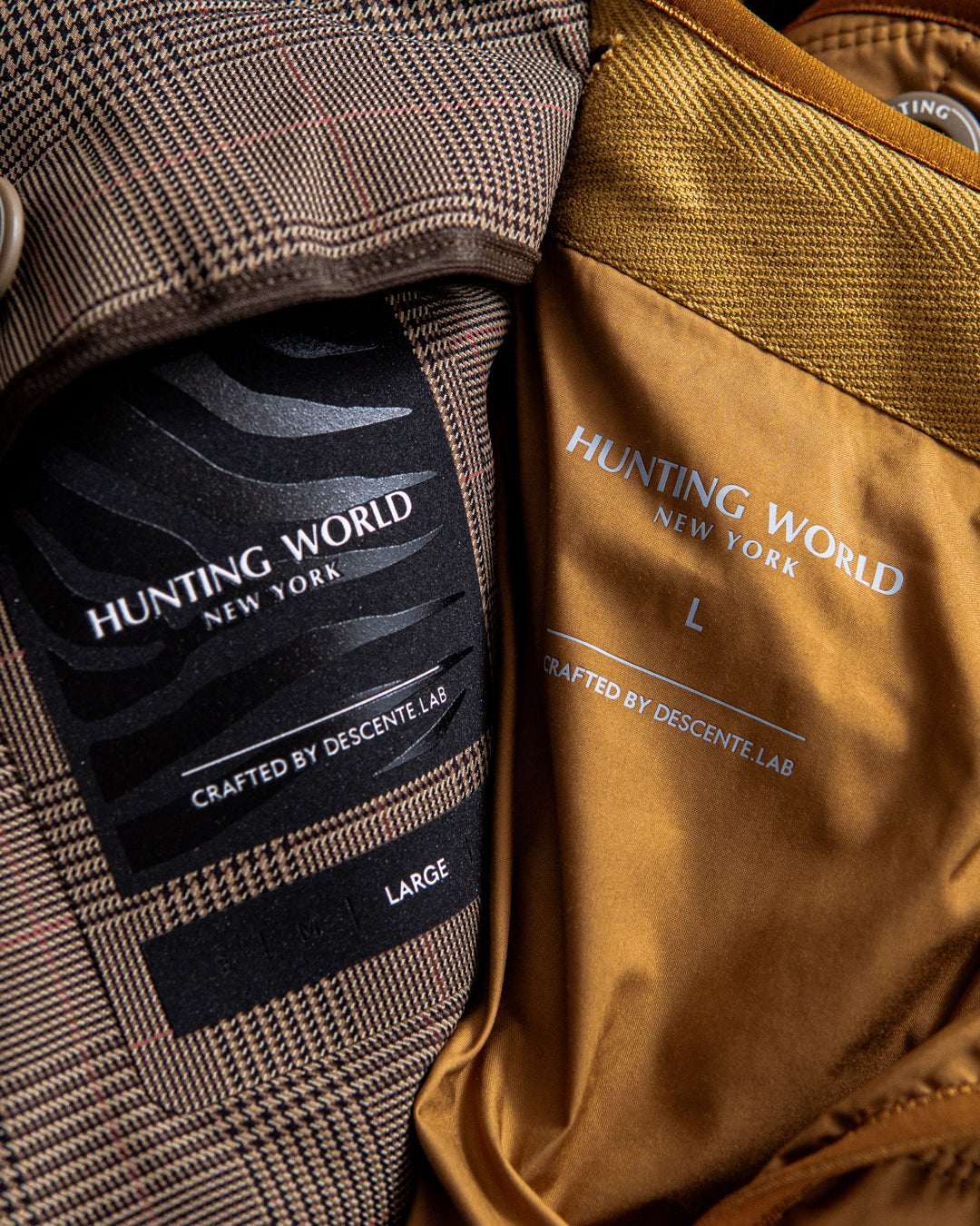 【limited】HUNTING WORLD CRAFTED BY DESCENTE.LAB ATY STRETCH WOVEN QUILTED SHORT LINER COAT