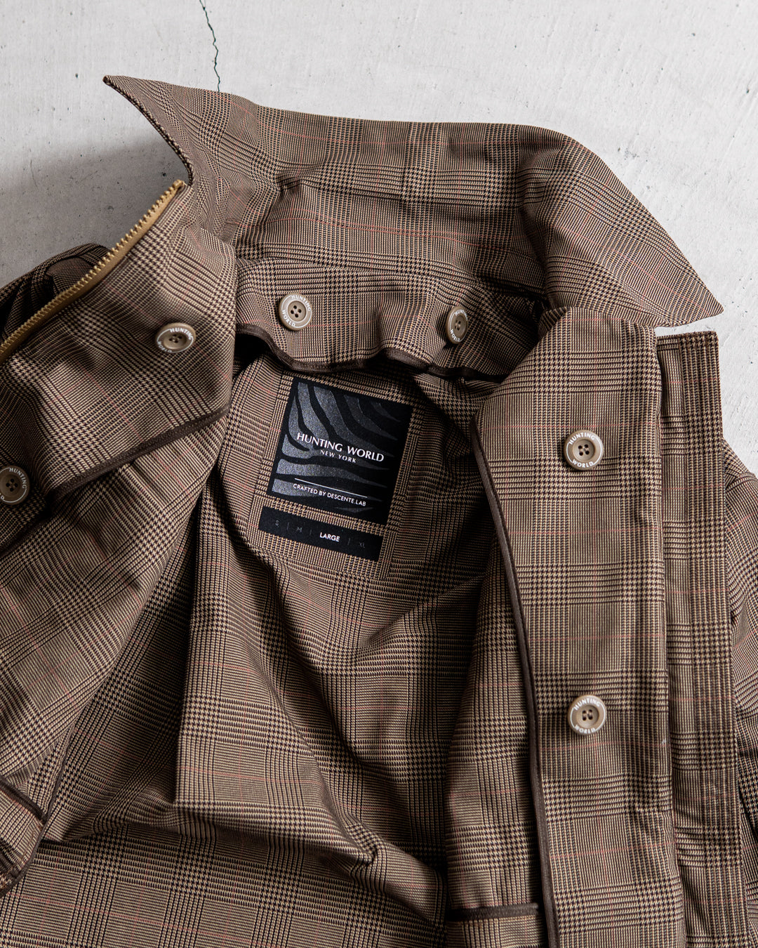 【limited】HUNTING WORLD CRAFTED BY DESCENTE.LAB ATY STRETCH WOVEN QUILTED SHORT LINER COAT