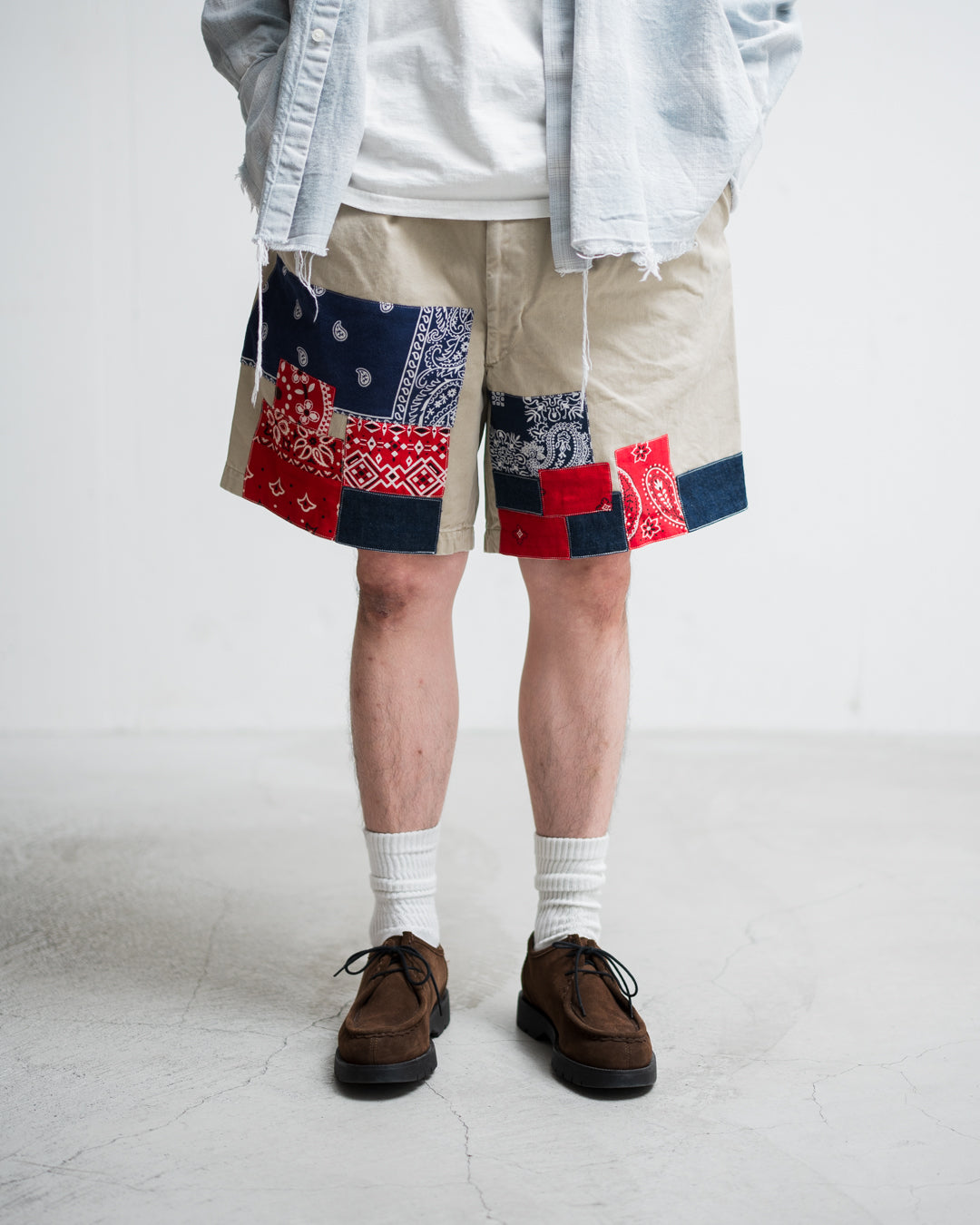 BOWWOW BANDANA REMADE CHINO SHORTS