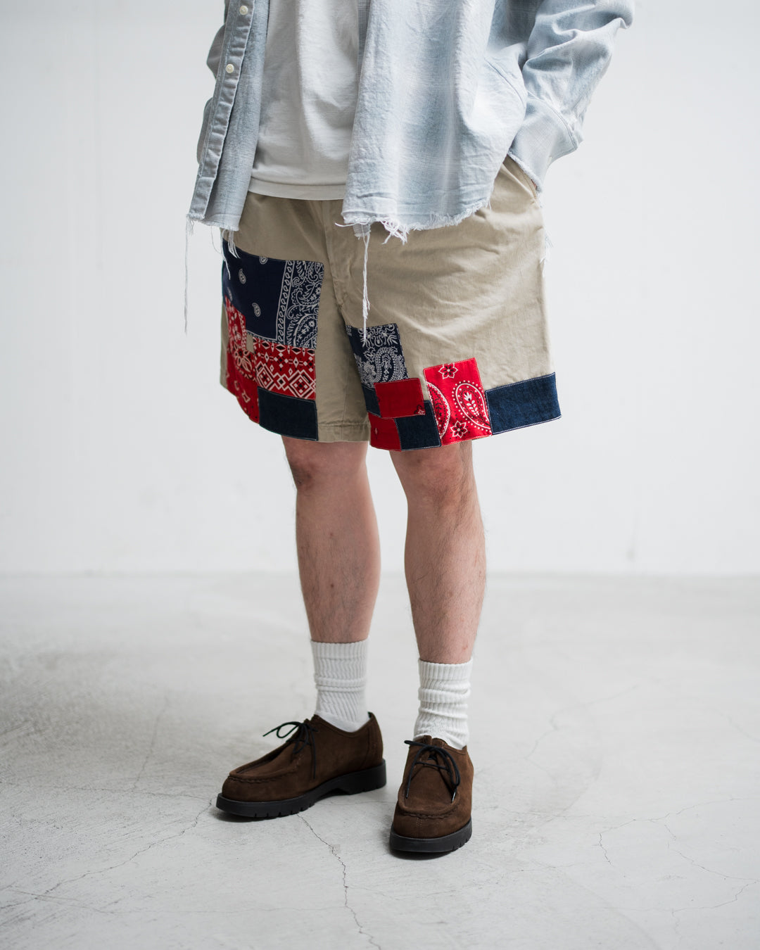 BOWWOW BANDANA REMADE CHINO SHORTS