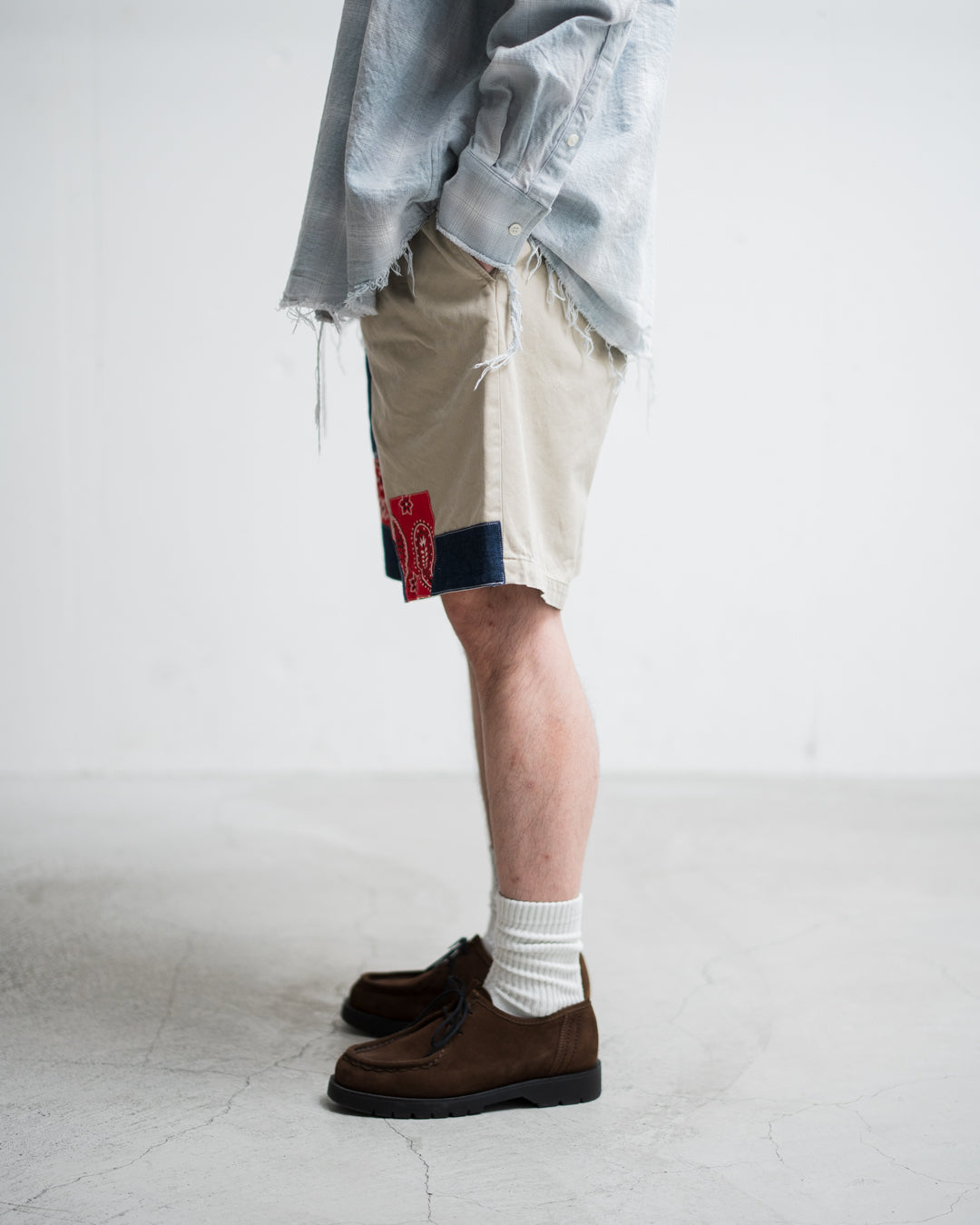 BOWWOW BANDANA REMADE CHINO SHORTS