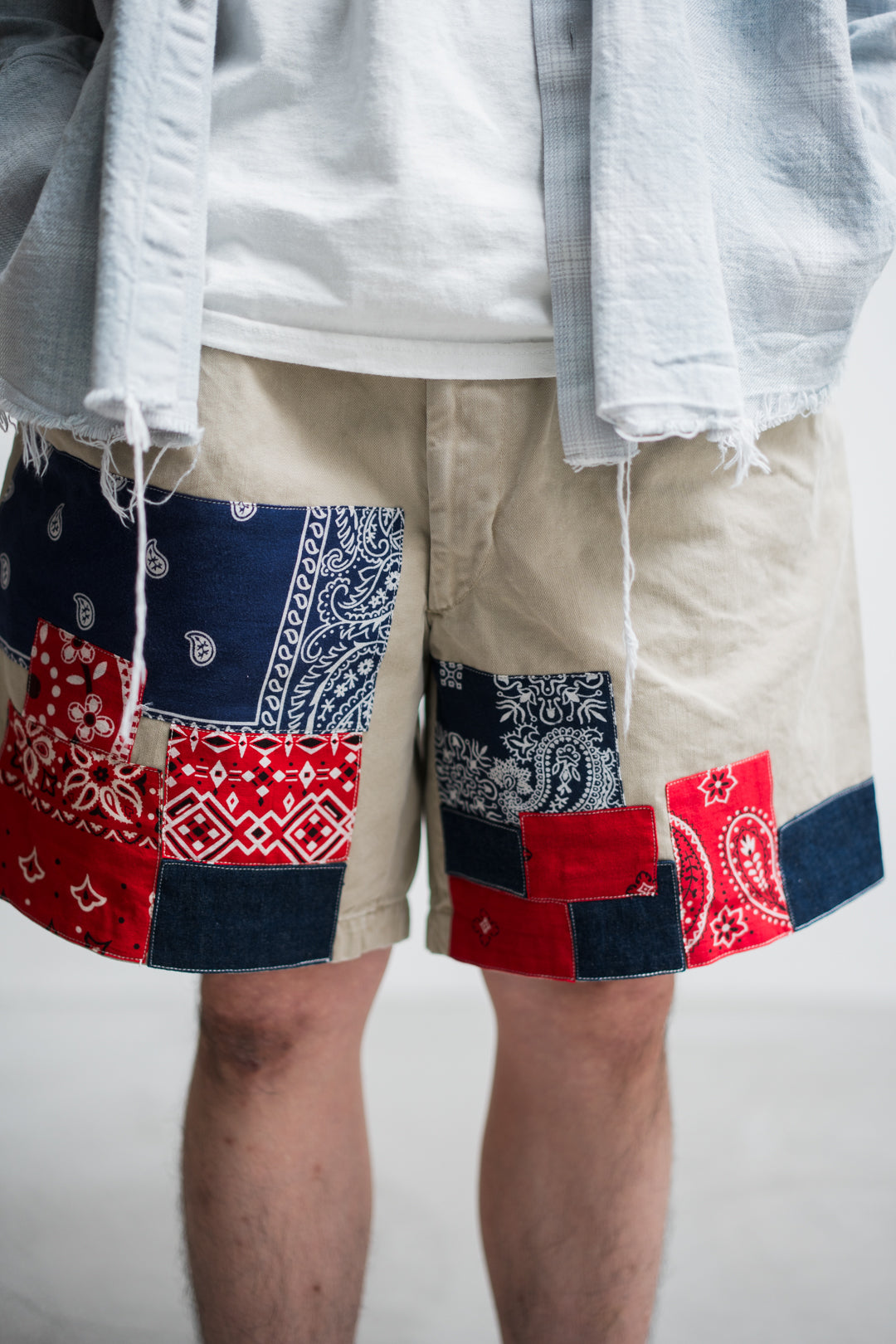 BOWWOW BANDANA REMADE CHINO SHORTS