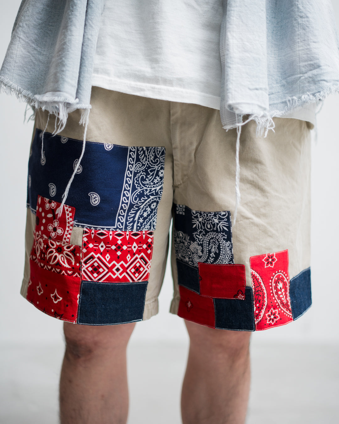 BOWWOW BANDANA REMADE CHINO SHORTS