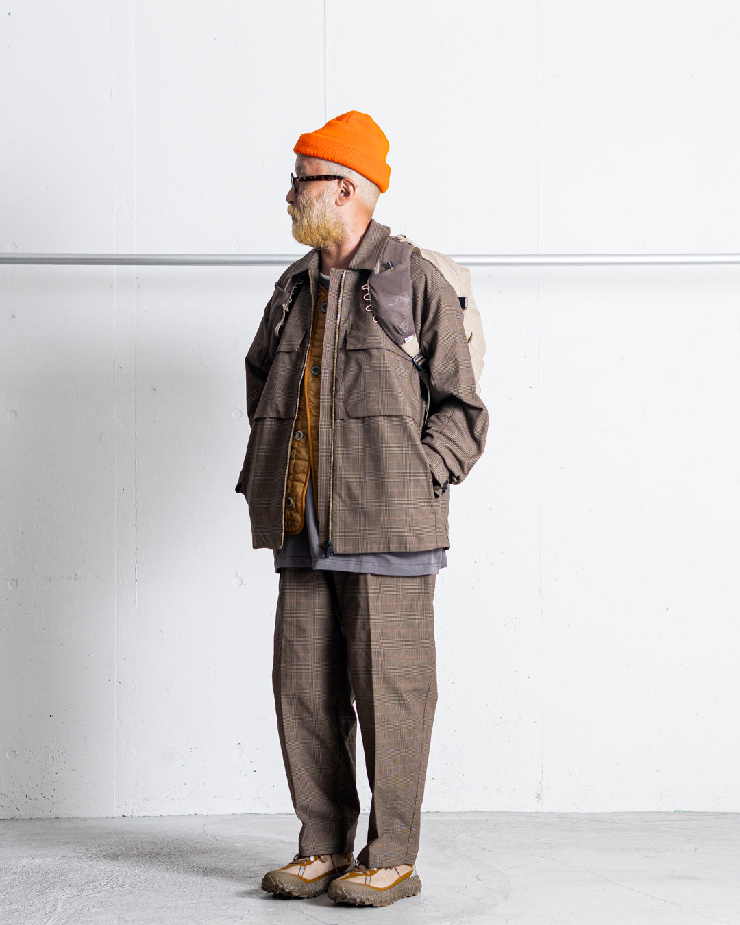 【limited】HUNTING WORLD CRAFTED BY DESCENTE.LAB ATY STRETCH WOVEN QUILTED SHORT LINER COAT