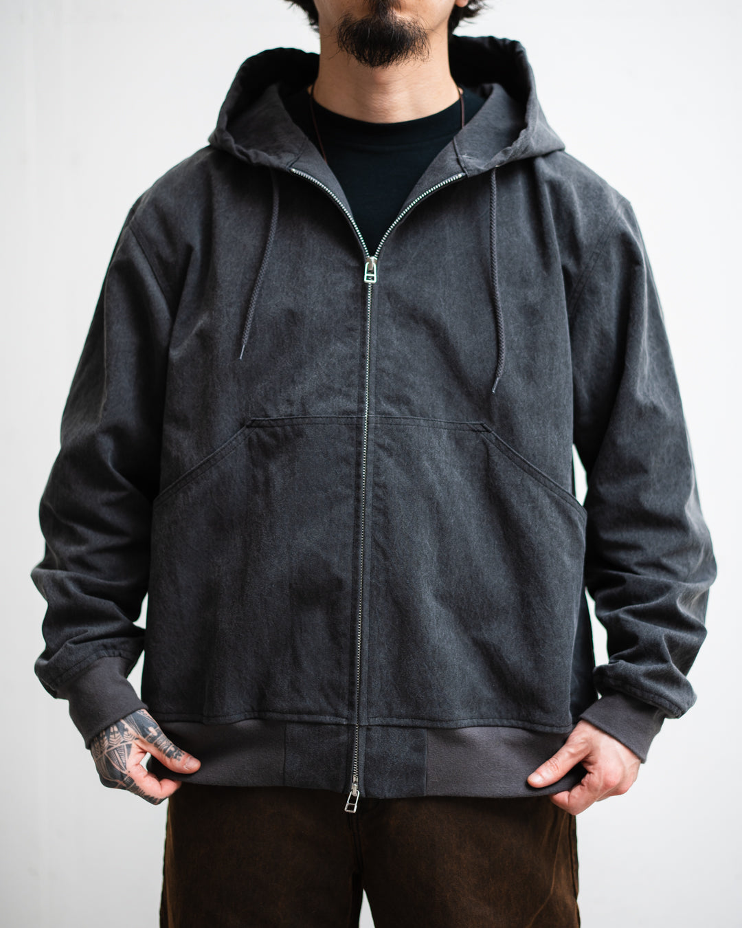 COMFORTABLE REASON Pigment Coating Hooded Jacket