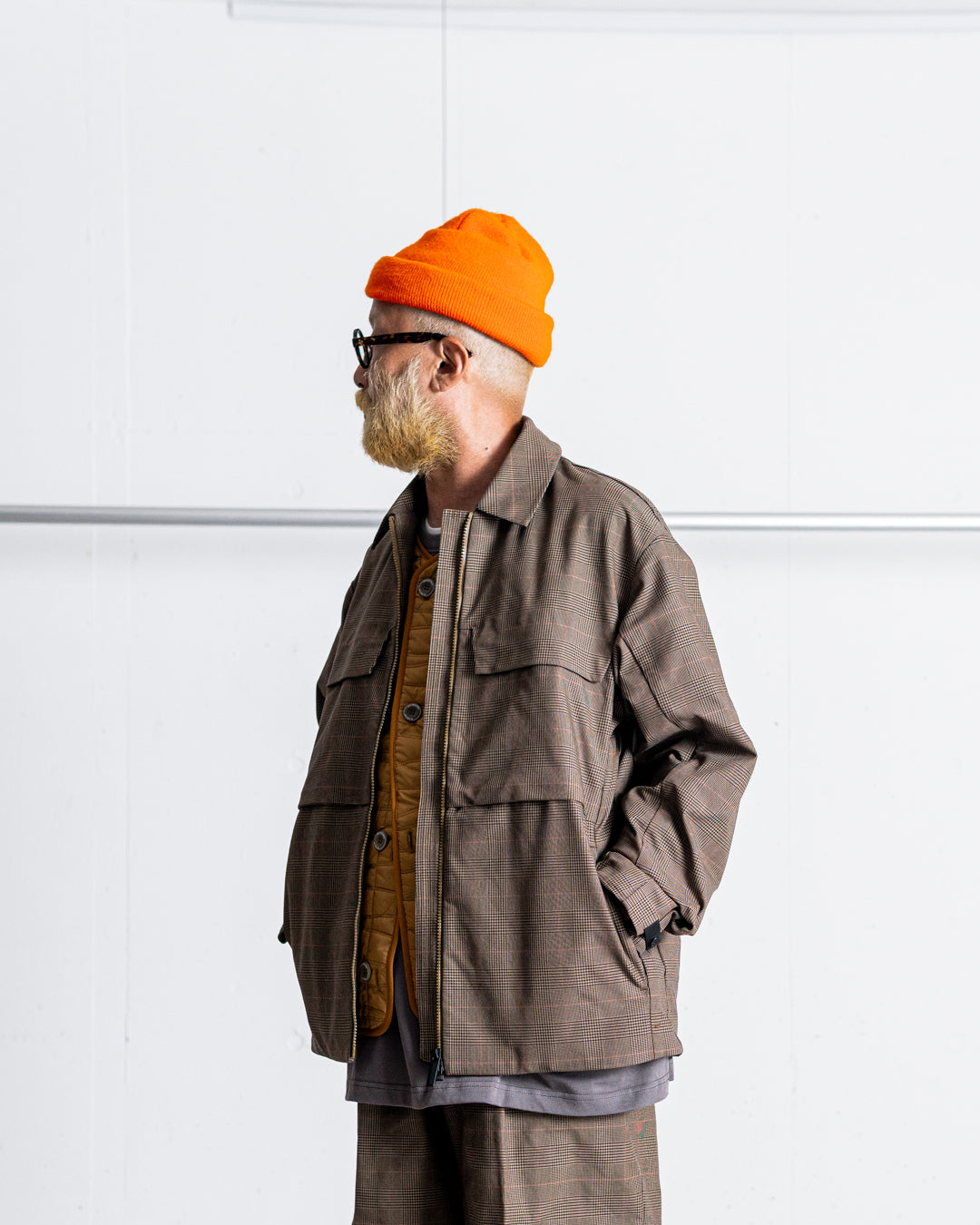 【limited】HUNTING WORLD CRAFTED BY DESCENTE.LAB ATY STRETCH WOVEN QUILTED SHORT LINER COAT