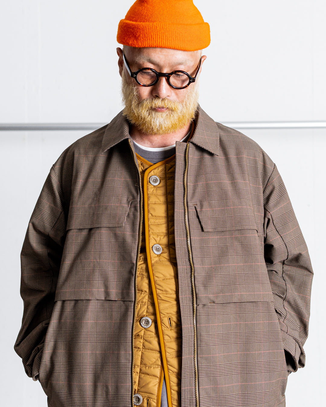 【limited】HUNTING WORLD CRAFTED BY DESCENTE.LAB ATY STRETCH WOVEN QUILTED SHORT LINER COAT