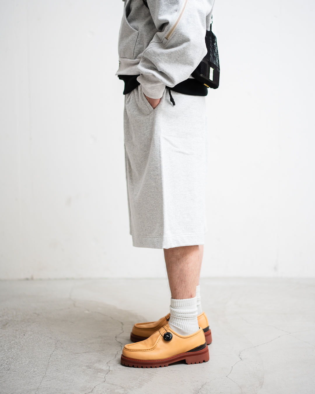 [2.28 sat 12:00 Release] ROTOL Double Tuck Hakama Sweat Shorts