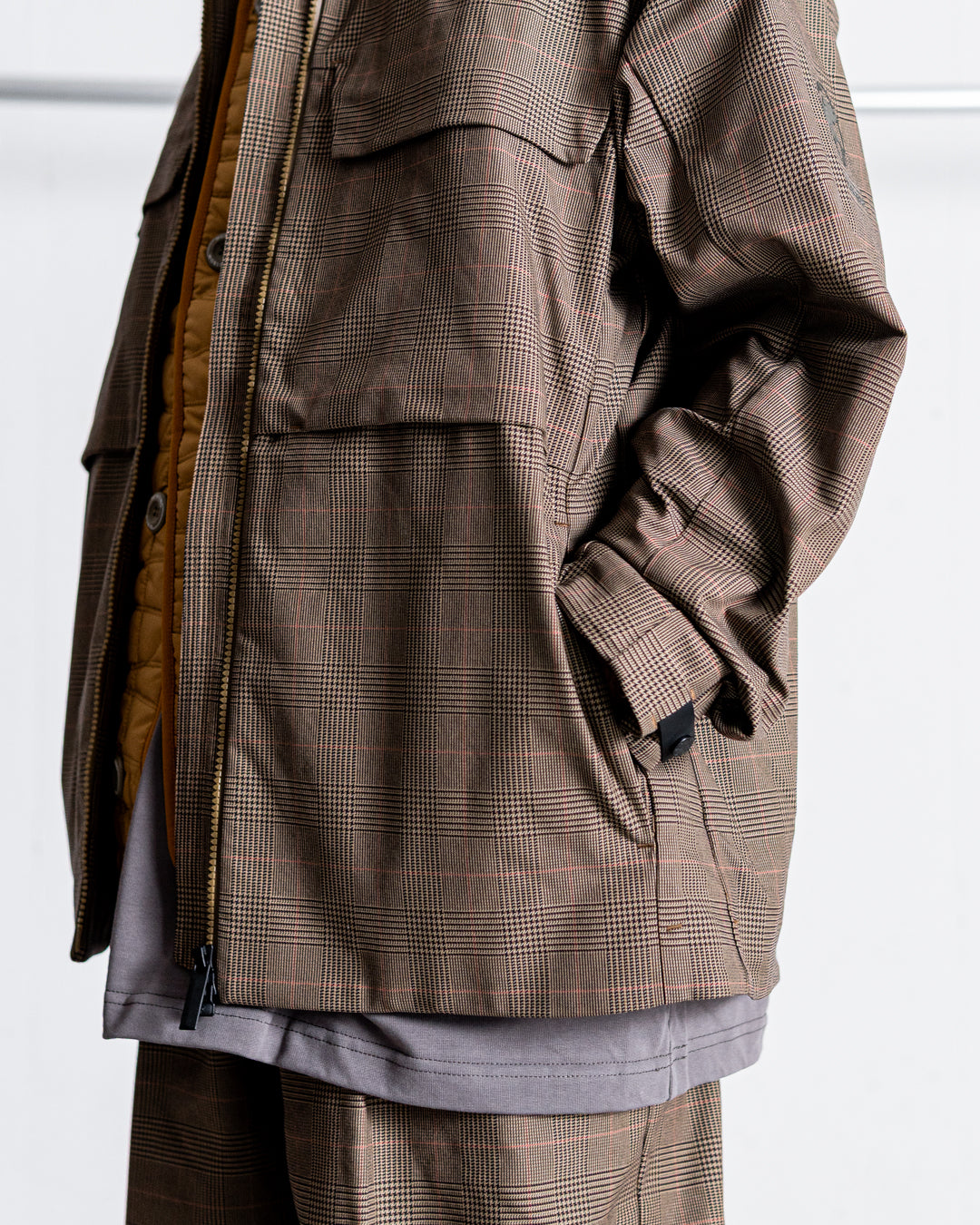 【limited】HUNTING WORLD CRAFTED BY DESCENTE.LAB ATY STRETCH WOVEN QUILTED SHORT LINER COAT