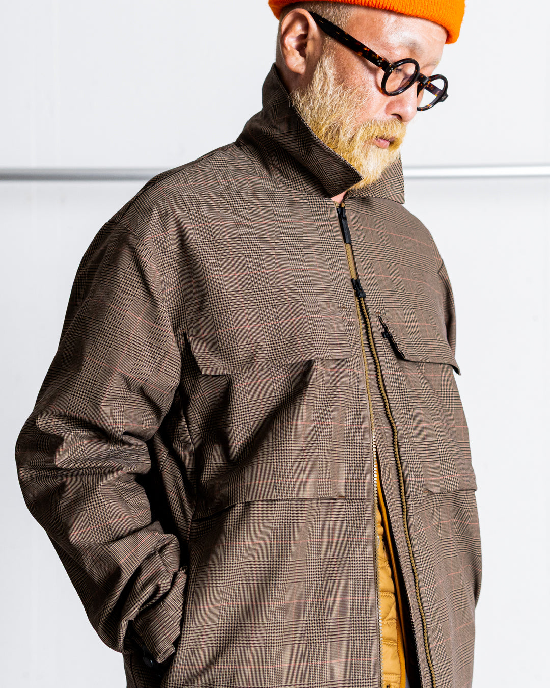 【limited】HUNTING WORLD CRAFTED BY DESCENTE.LAB ATY STRETCH WOVEN QUILTED SHORT LINER COAT
