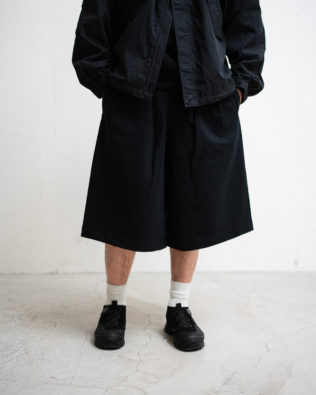 [2.28 sat 12:00 Release] ROTOL Double Tuck Hakama Sweat Shorts