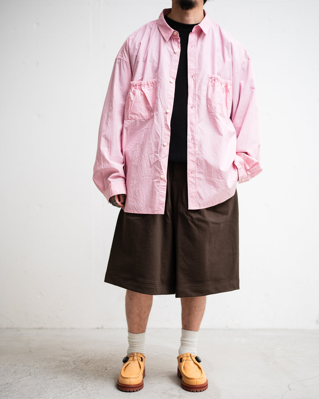 [2.28 sat 12:00 Release] ROTOL Double Tuck Hakama Sweat Shorts