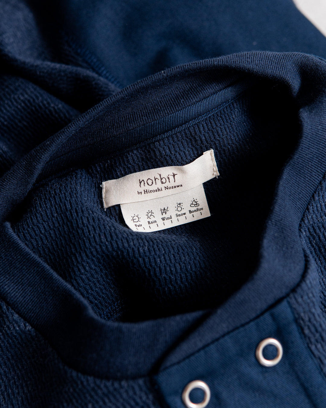 norbit Wool cotton waffle Henley neck T-shirts