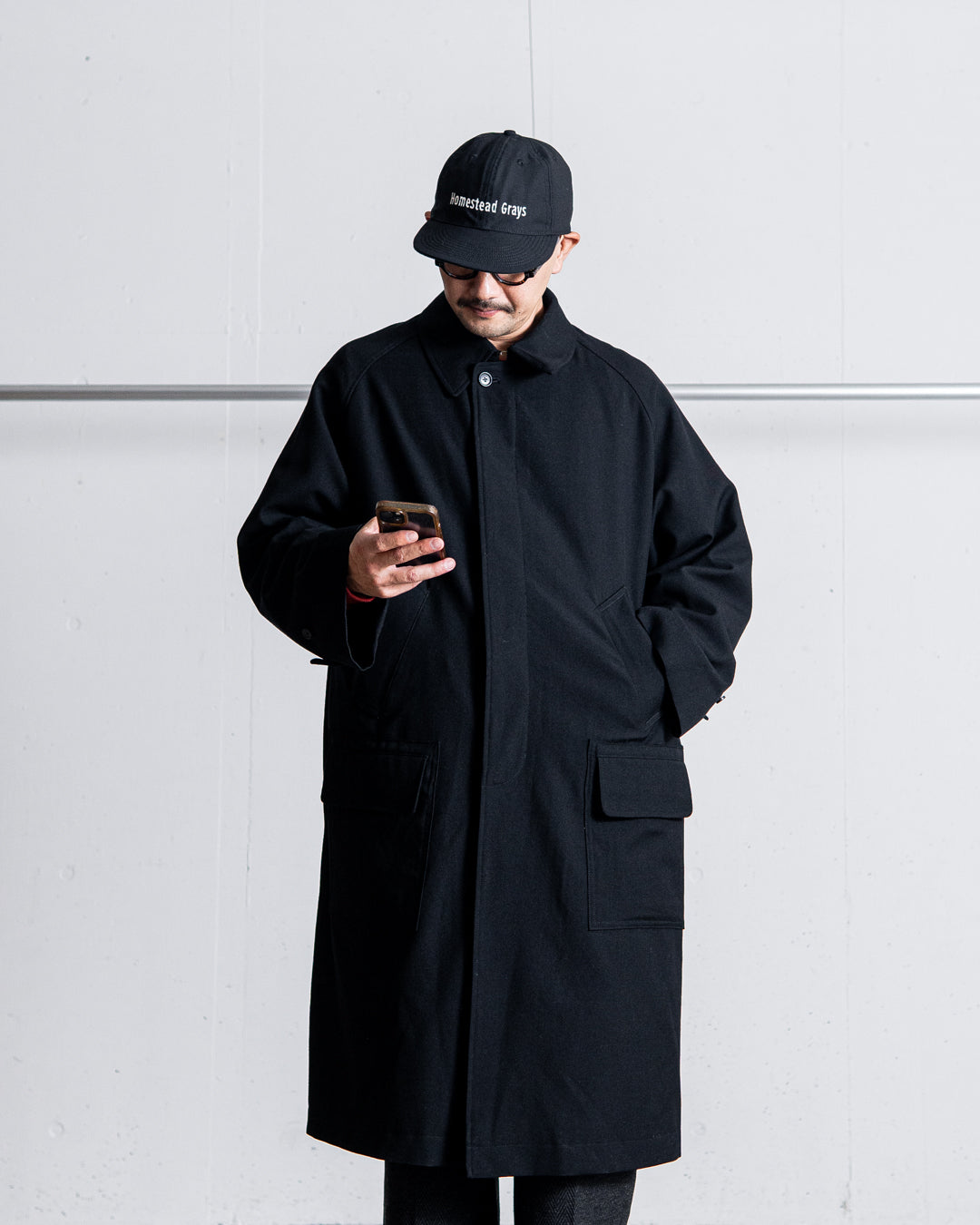 INTERIM HYPER BIG HUNTING OVER COAT - MILITARY WOOL SERGE