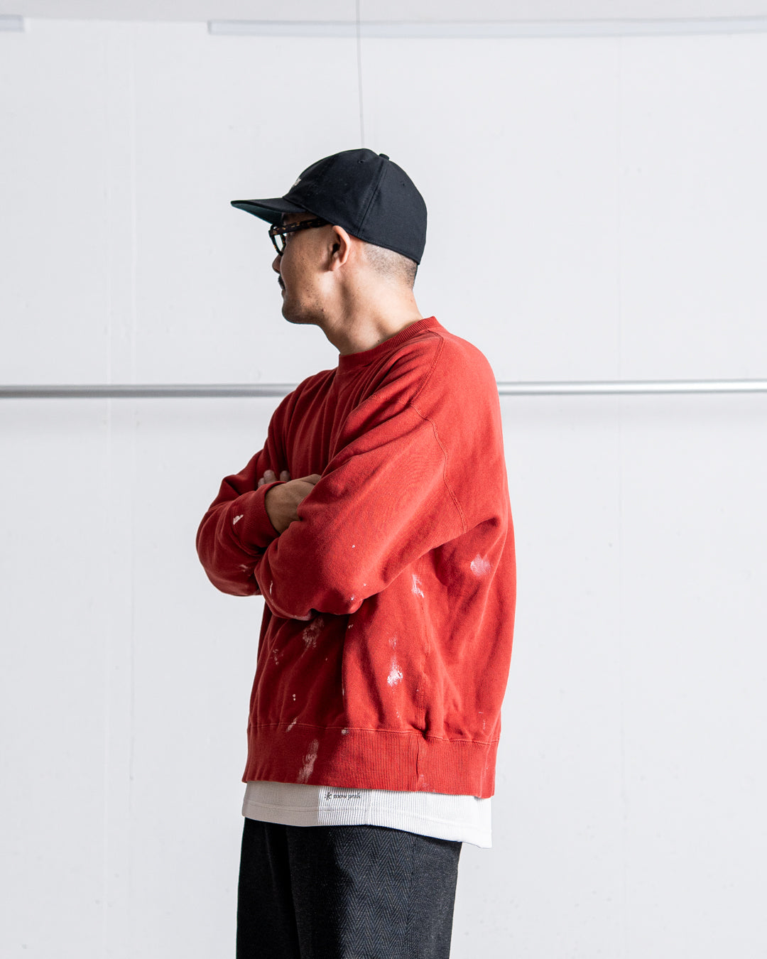 INTERIM VINTAGE FADE BOTH V-GAZETTE SWEAT SHIRT