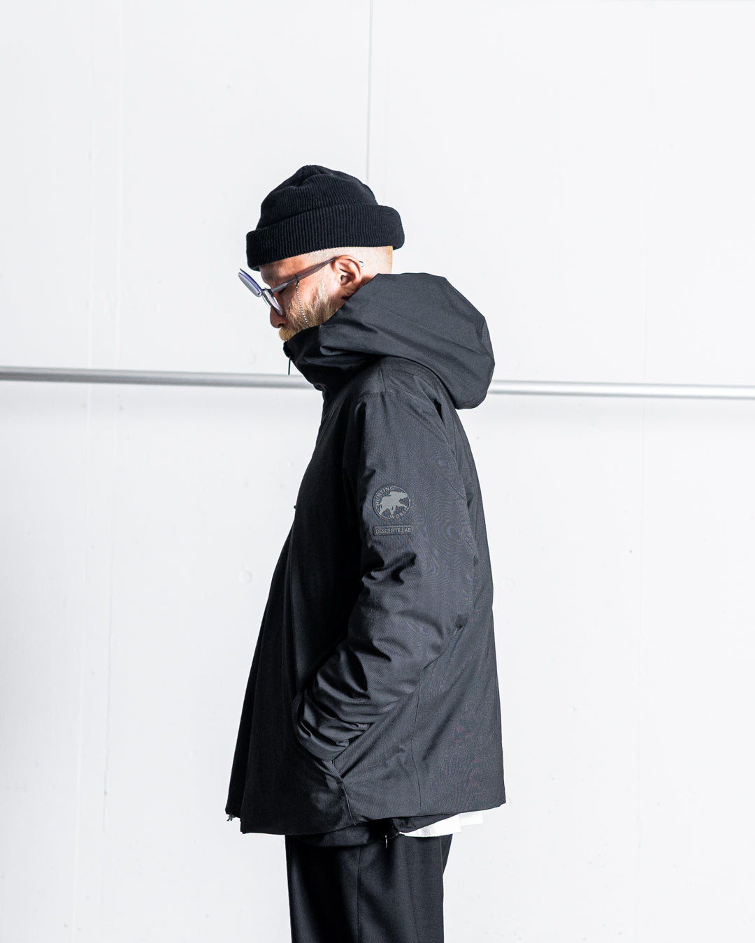 【limited】HUNTING WORLD CRAFTED BY DESCENTE.LAB ALTERNATELY WAVE DOWN HOODED JACKET