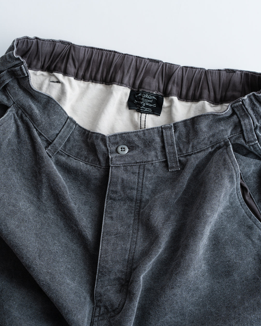 refomed  FRESH MAN DUCK WIDE PANTS