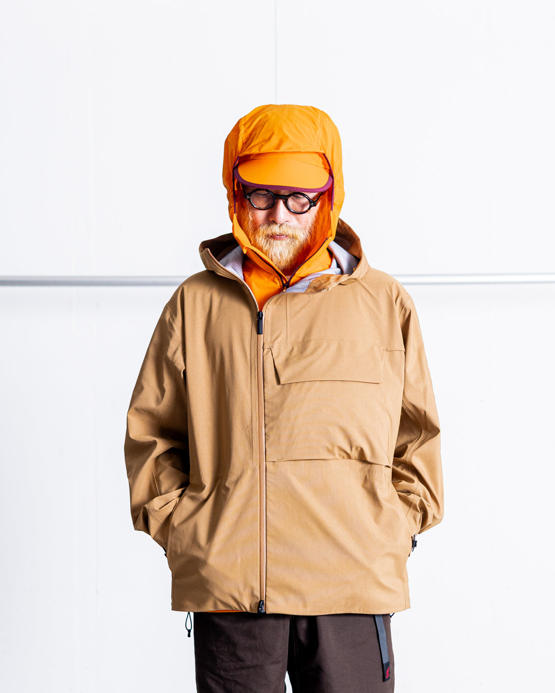 【limited】HUNTING WORLD CRAFTED BY DESCENTE.LAB HARD SHELL ASYMMETRY FIELD JACKET