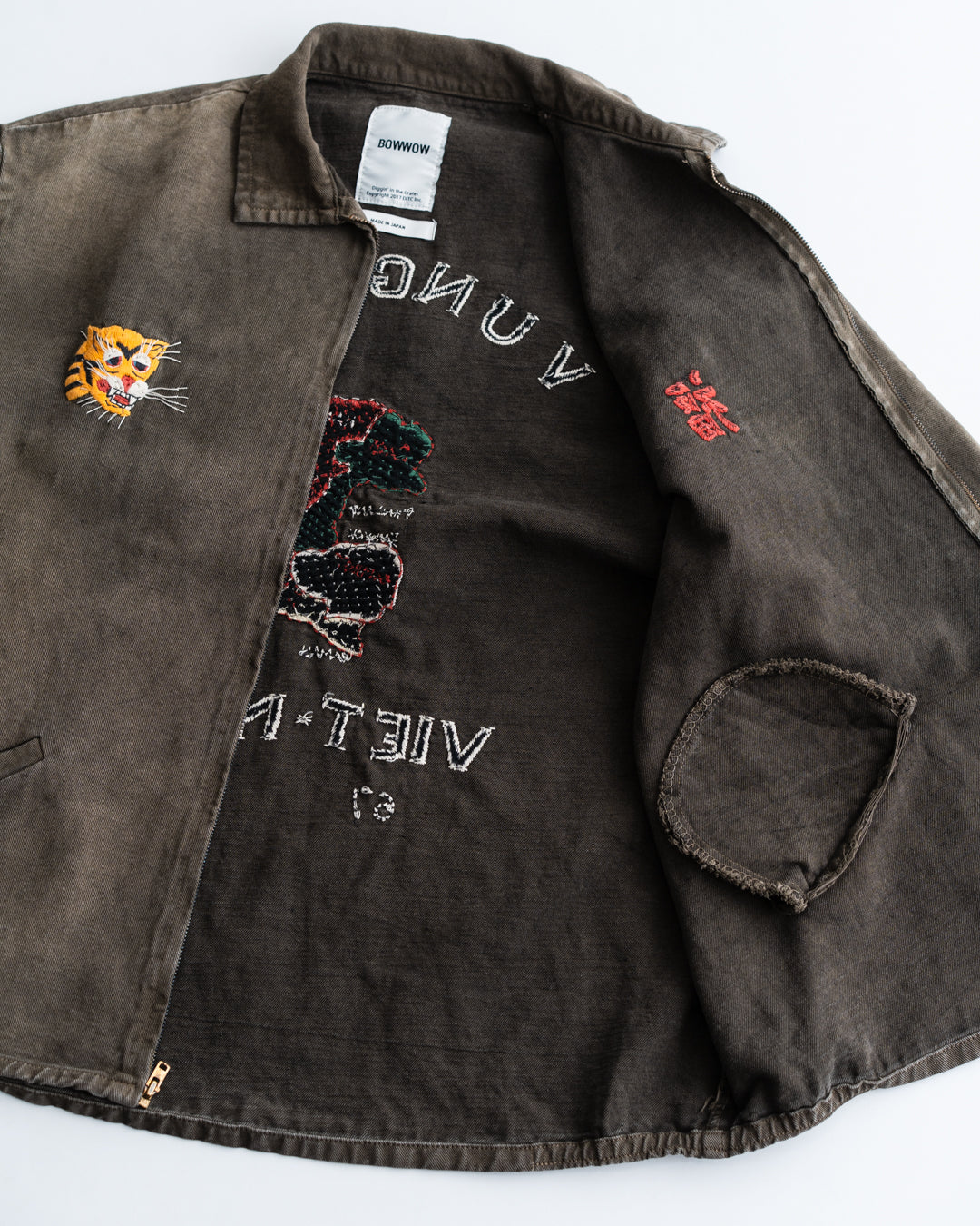 通販] BOWWOW(バウワウ) VIETNAM ZIP HOODIE AGED 商品ページ – fazeone