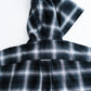 [3.7 sat 12:00 Release] SEDAN ALL-PURPOSE Ombre Plaid Hooded Shirt