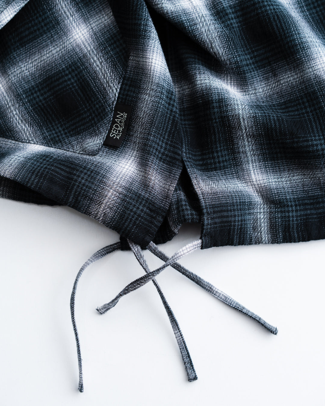 [3.7 sat 12:00 Release] SEDAN ALL-PURPOSE Ombre Plaid Hooded Shirt