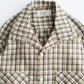 [3.7 sat 12:00 Release] SEDAN ALL-PURPOSE Double Gauze Plaid Open Collar Shirt