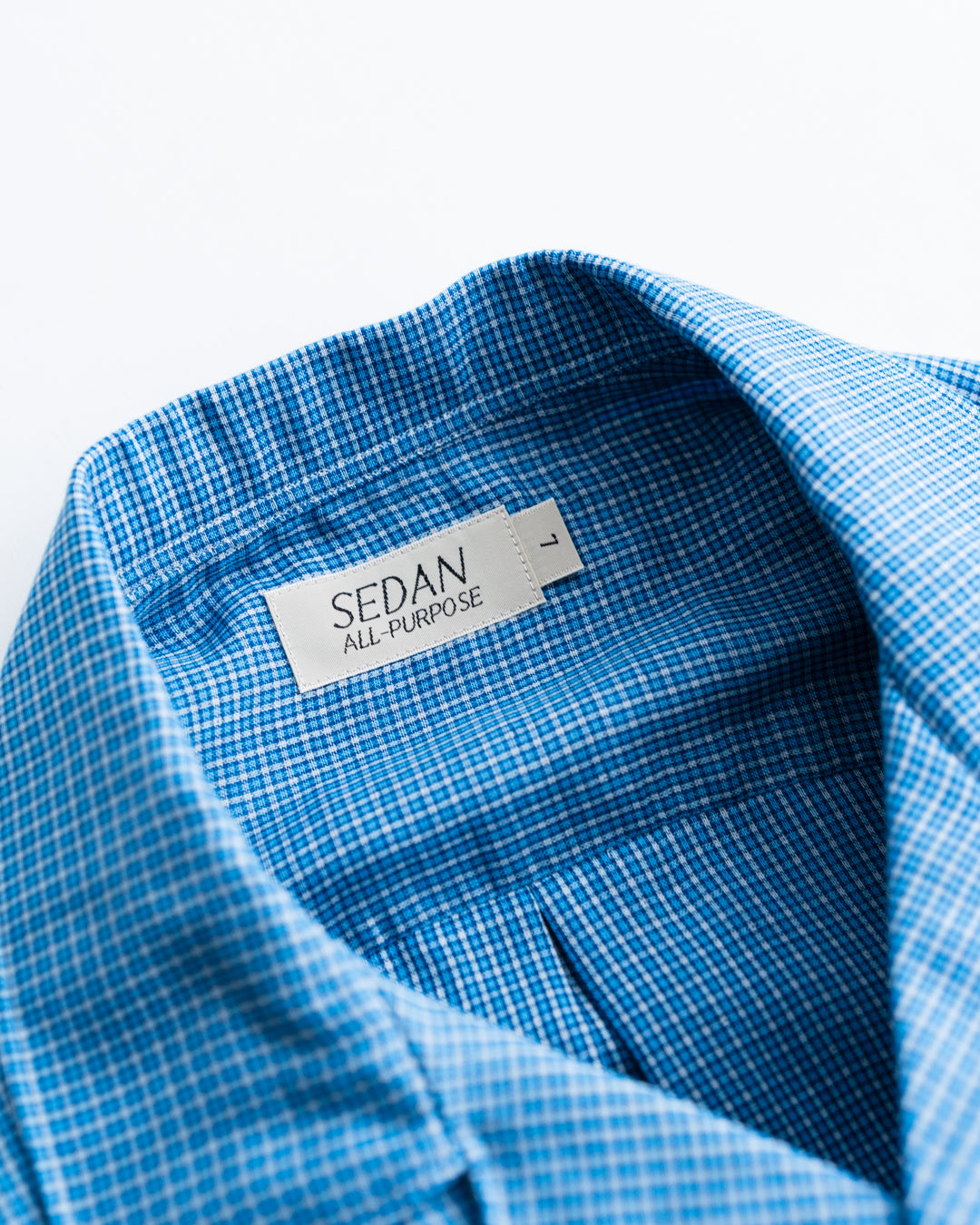 [3.7 sat 12:00 Release] SEDAN ALL-PURPOSE Double Gauze Plaid Open Collar Shirt