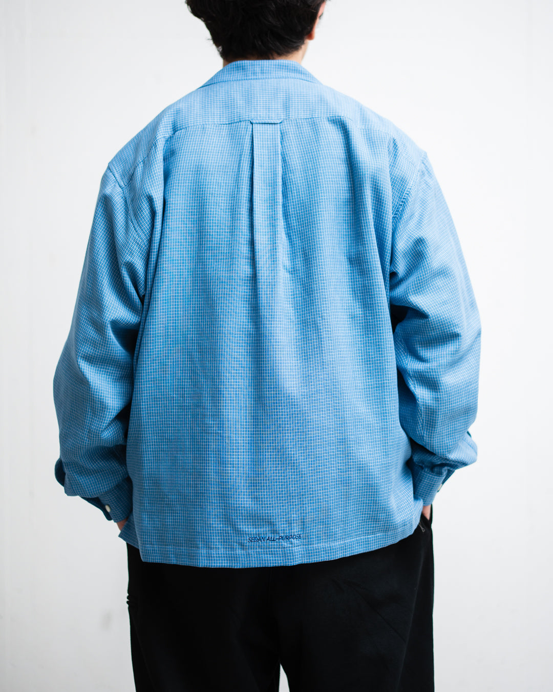 [3.7 sat 12:00 Release] SEDAN ALL-PURPOSE Double Gauze Plaid Open Collar Shirt