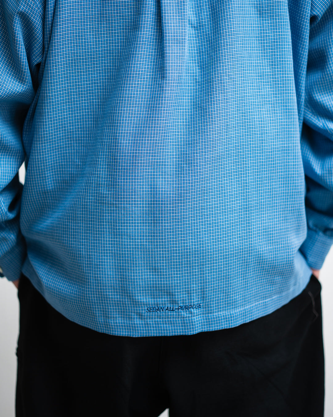 [3.7 sat 12:00 Release] SEDAN ALL-PURPOSE Double Gauze Plaid Open Collar Shirt