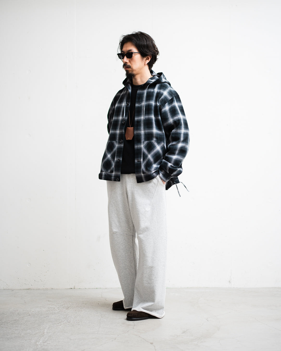 通販] SEDAN ALL-PURPOSE(セダンオールパーパス) Ombre Plaid Hooded
