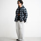 [LAST 1] SEDAN ALL-PURPOSE Ombre Plaid Hooded Shirt