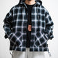 [LAST 1] SEDAN ALL-PURPOSE Ombre Plaid Hooded Shirt