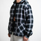 [LAST 1] SEDAN ALL-PURPOSE Ombre Plaid Hooded Shirt