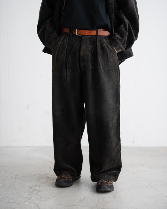 ANACHRONORM CORDUROY TUCK WIDE PANTS