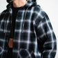 [LAST 1] SEDAN ALL-PURPOSE Ombre Plaid Hooded Shirt