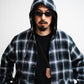 [LAST 1] SEDAN ALL-PURPOSE Ombre Plaid Hooded Shirt