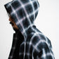 [LAST 1] SEDAN ALL-PURPOSE Ombre Plaid Hooded Shirt