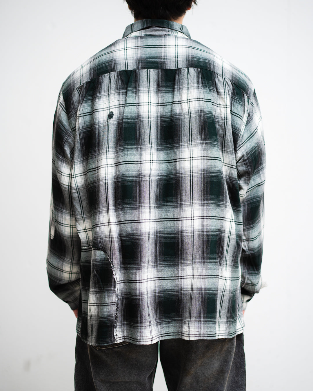 [3.14 sat 11:00 Release] BOWWOW REMADE RAYON PLAID SHIRT AGED