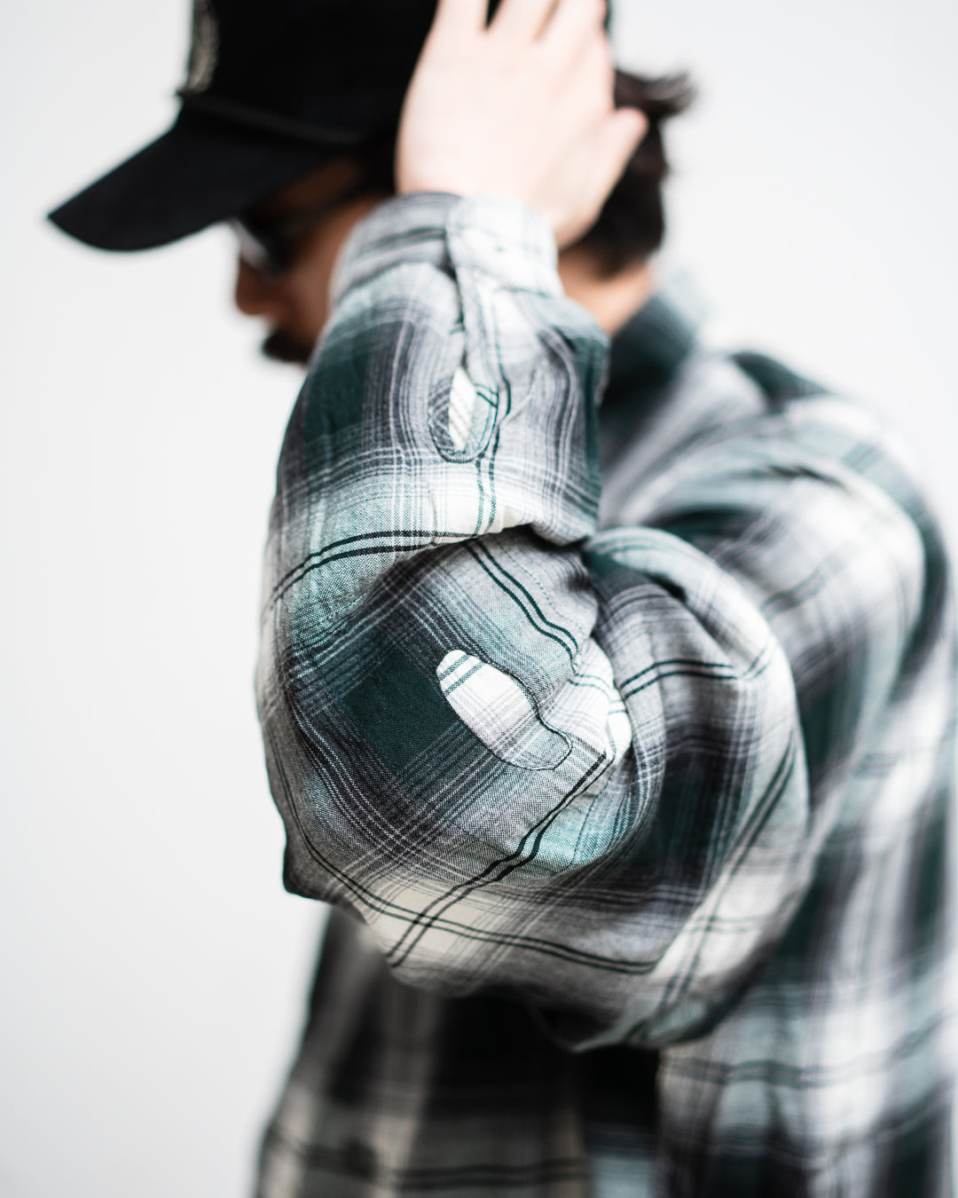[3.14 sat 11:00 Release] BOWWOW REMADE RAYON PLAID SHIRT AGED