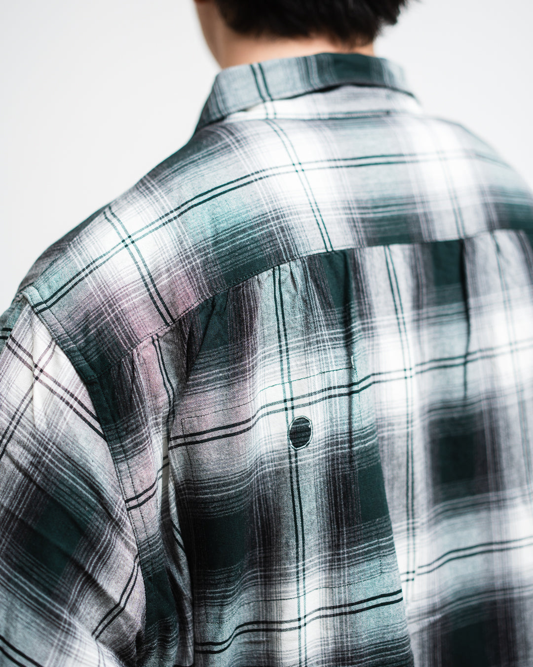 [3.14 sat 11:00 Release] BOWWOW REMADE RAYON PLAID SHIRT AGED