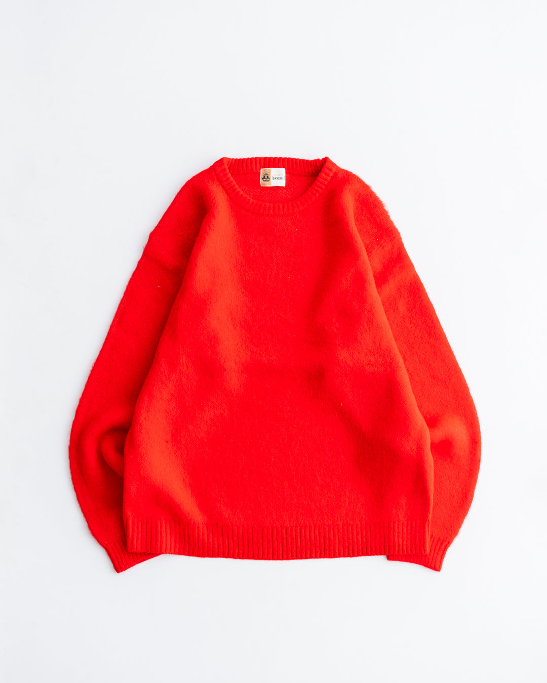 TOWNCRAFT MOHAIR SHAGGY CREW SWEATER