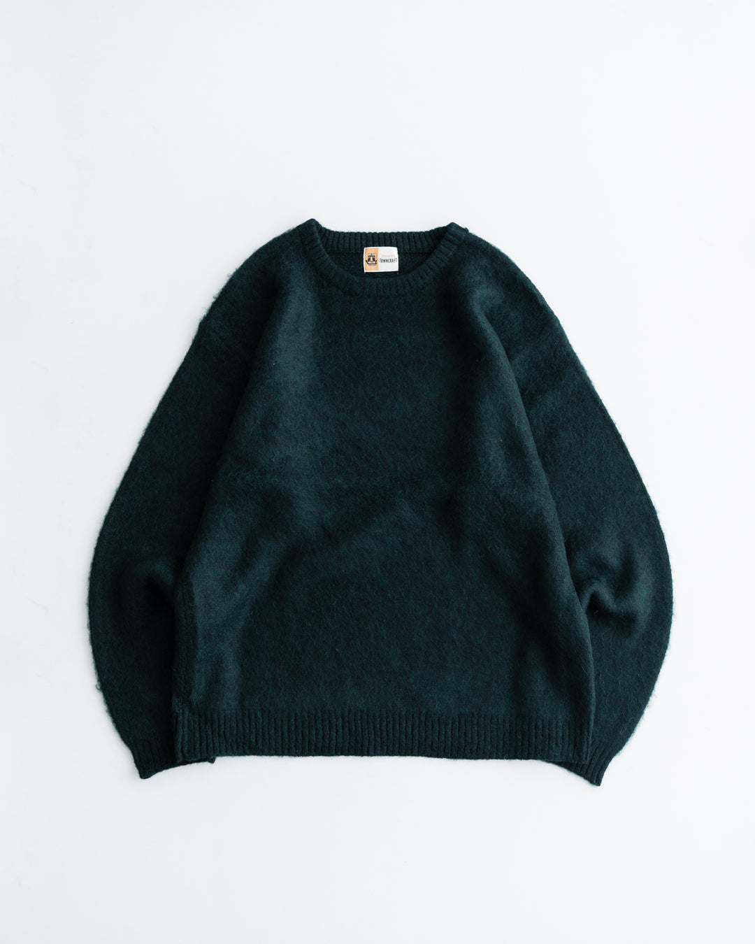 TOWNCRAFT MOHAIR SHAGGY CREW SWEATER