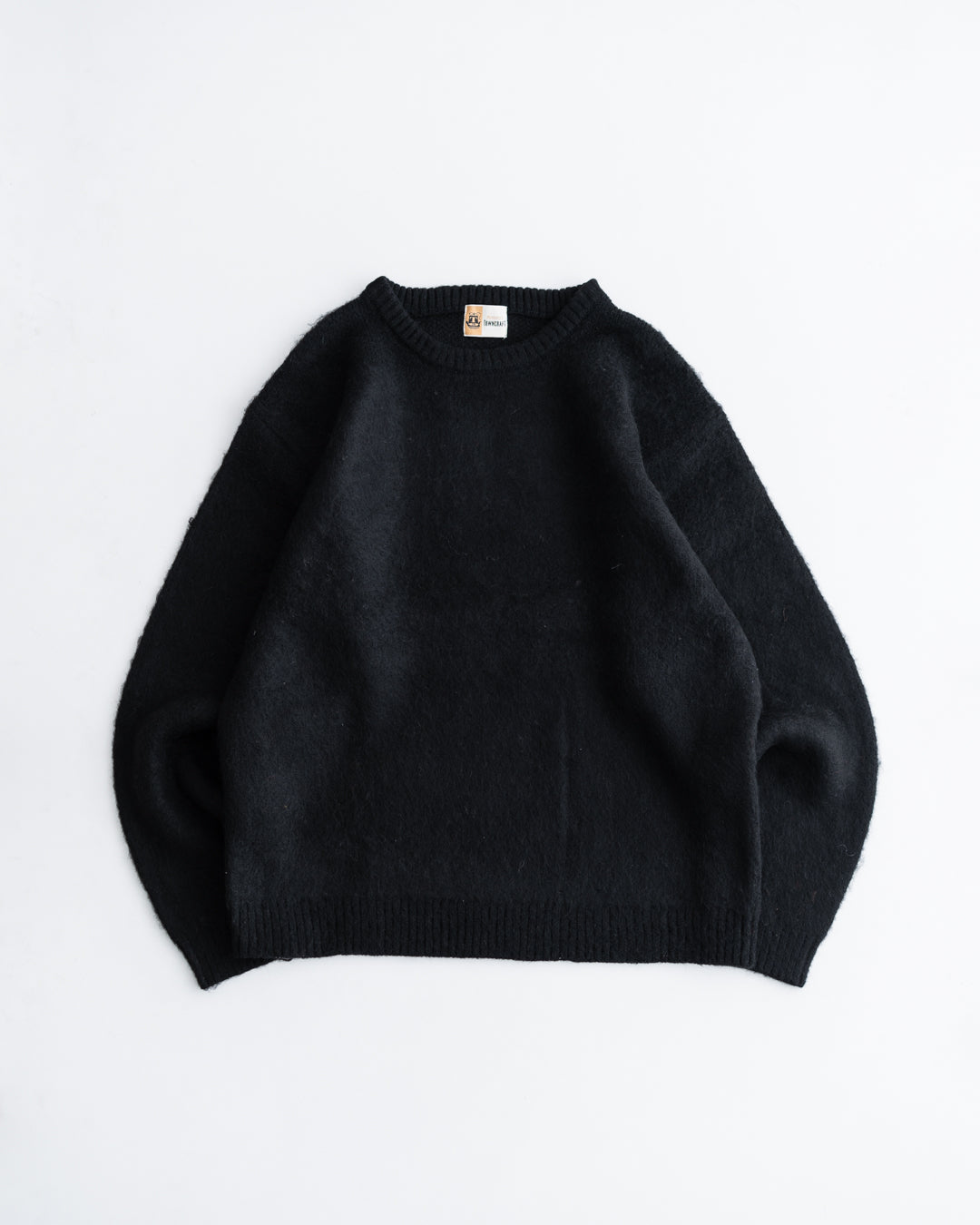 TOWNCRAFT MOHAIR SHAGGY CREW SWEATER